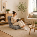 Load image into Gallery viewer, Desmond Adjustable Floor Chair with 14 Reclining Positions - Gray

