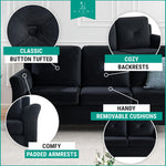 Load image into Gallery viewer, Raelynn Button Tufted Microfiber Sofa
