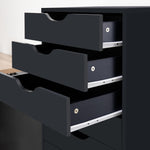 Load image into Gallery viewer, Bianca 9-Drawer Vertical Storage Cabinet with Tabletop - Black
