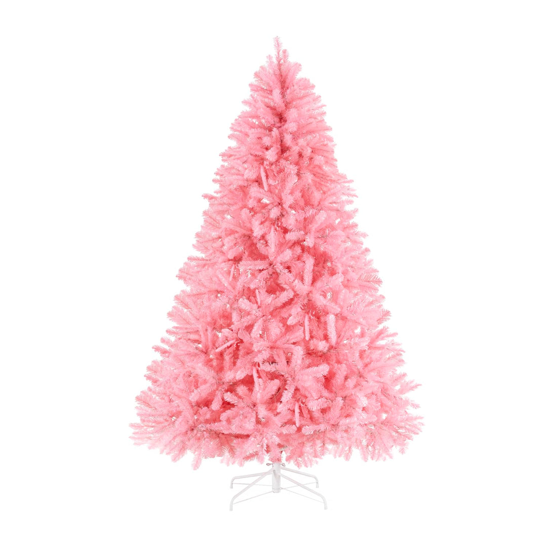 Martina Pink Pre-Lit Christmas Tree with Warm Lights - 7.5 ft