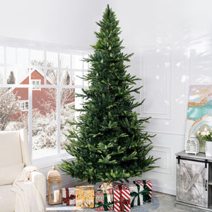 Lujan Pre-Lit Christmas Tree with Warm Lights - 9 ft