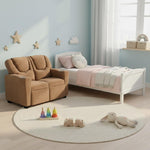 Load image into Gallery viewer, Suri Kids Recliner Loveseat with Dual Cup Holders - Brown / Microfiber
