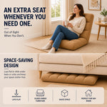 Load image into Gallery viewer, Desmond Adjustable Floor Chair with 14 Reclining Positions - Tan
