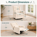 Load image into Gallery viewer, Tanya Power Swivel Glider Recliner with USB Port - Cream
