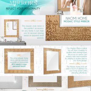 Naomi Home Mosaic Style Mirror