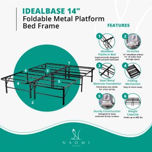 Naomi Home idealBase Heavy Duty 14″ Platform Bed