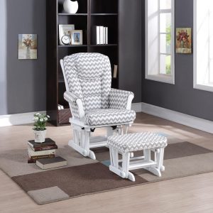 Naomi Home Deluxe Multiposition Sleigh Glider and Ottoman Set