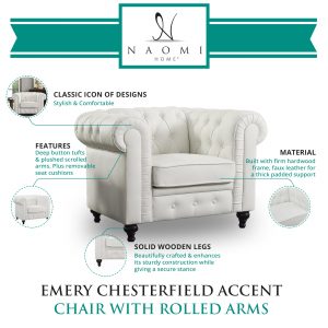 Naomi Home Emery Chesterfield Accent Chair