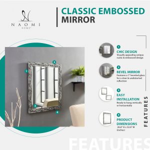 Naomi Home Classic Embossed Mirror