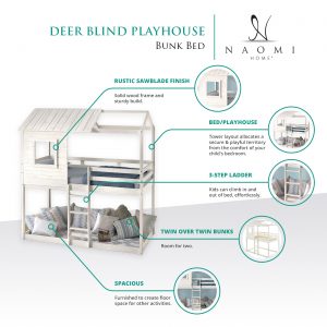 Naomi Home Deer Blind Playhouse Bunk Bed