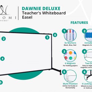 Naomi Home Dawnie Deluxe Teacher’s Whiteboard Easel