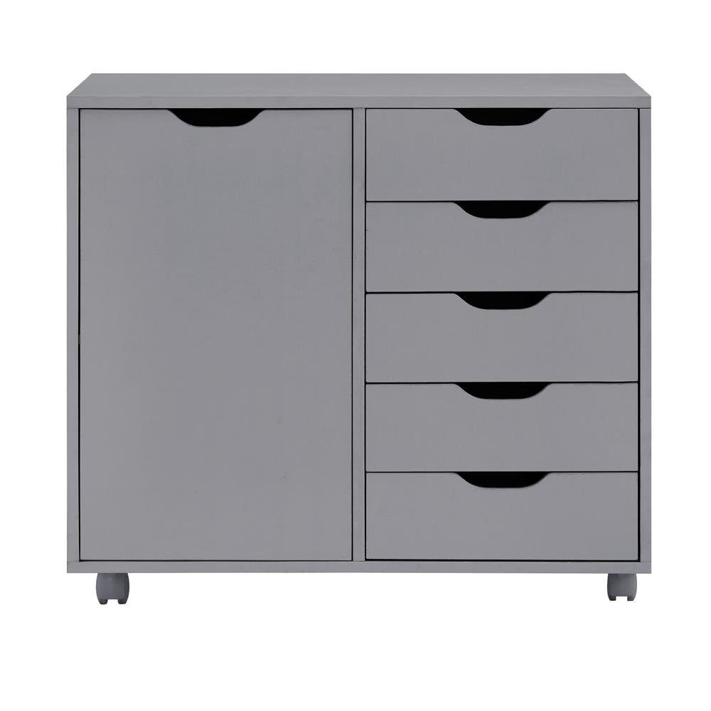 Naomi Home Bianca 9-Drawer Office File Storage Cabinet Color Gray