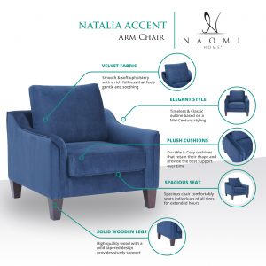 Naomi Home Natalia Accent Arm Chair