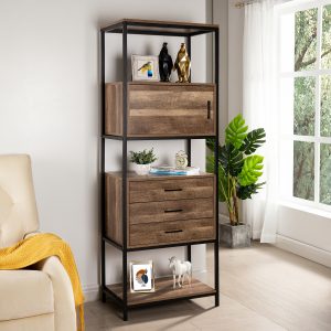 Naomi Home Parker Bookcase with Storage