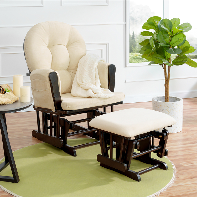 Brisbane glider & ottoman set for Nurseries from Naomi Home