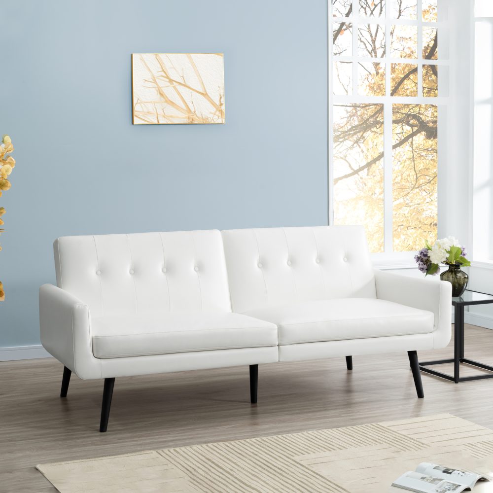 Naomi Home Monica Mid Century Style Futon Sofa Bed - 1