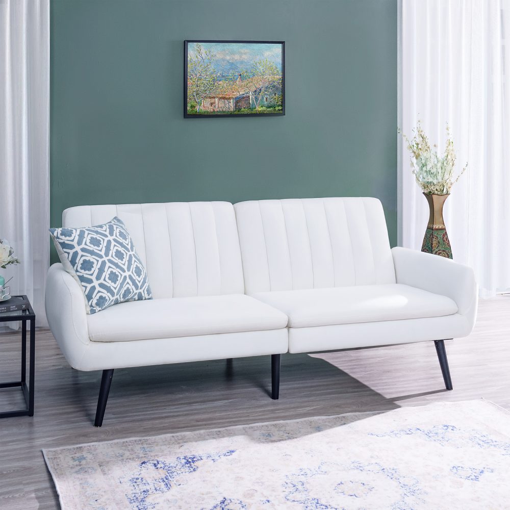 Naomi Home Raven Minimalist Comfort Futon Sofa Bed - 12