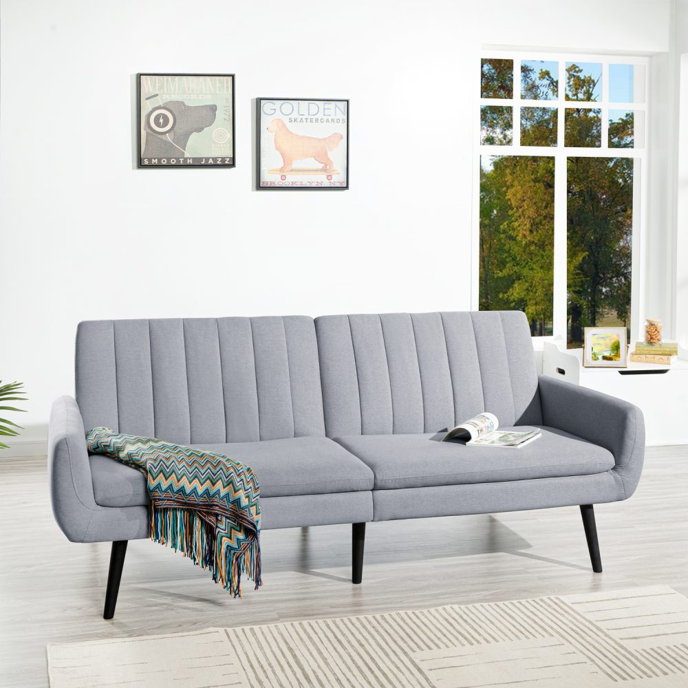 Naomi Home Raven Minimalist Comfort Futon Sofa Bed - 7