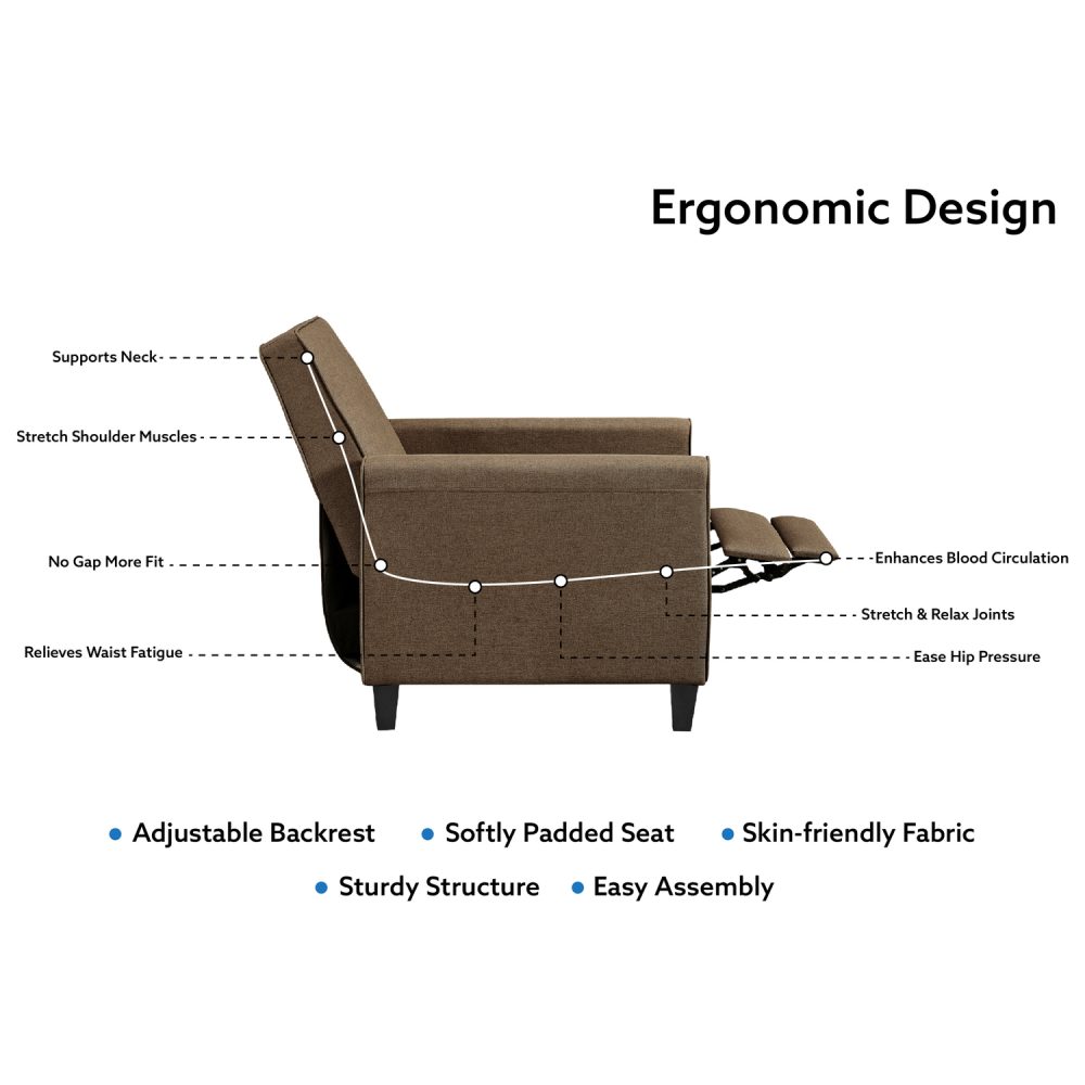 Landon Recliner Chair by Naomi Home - 19