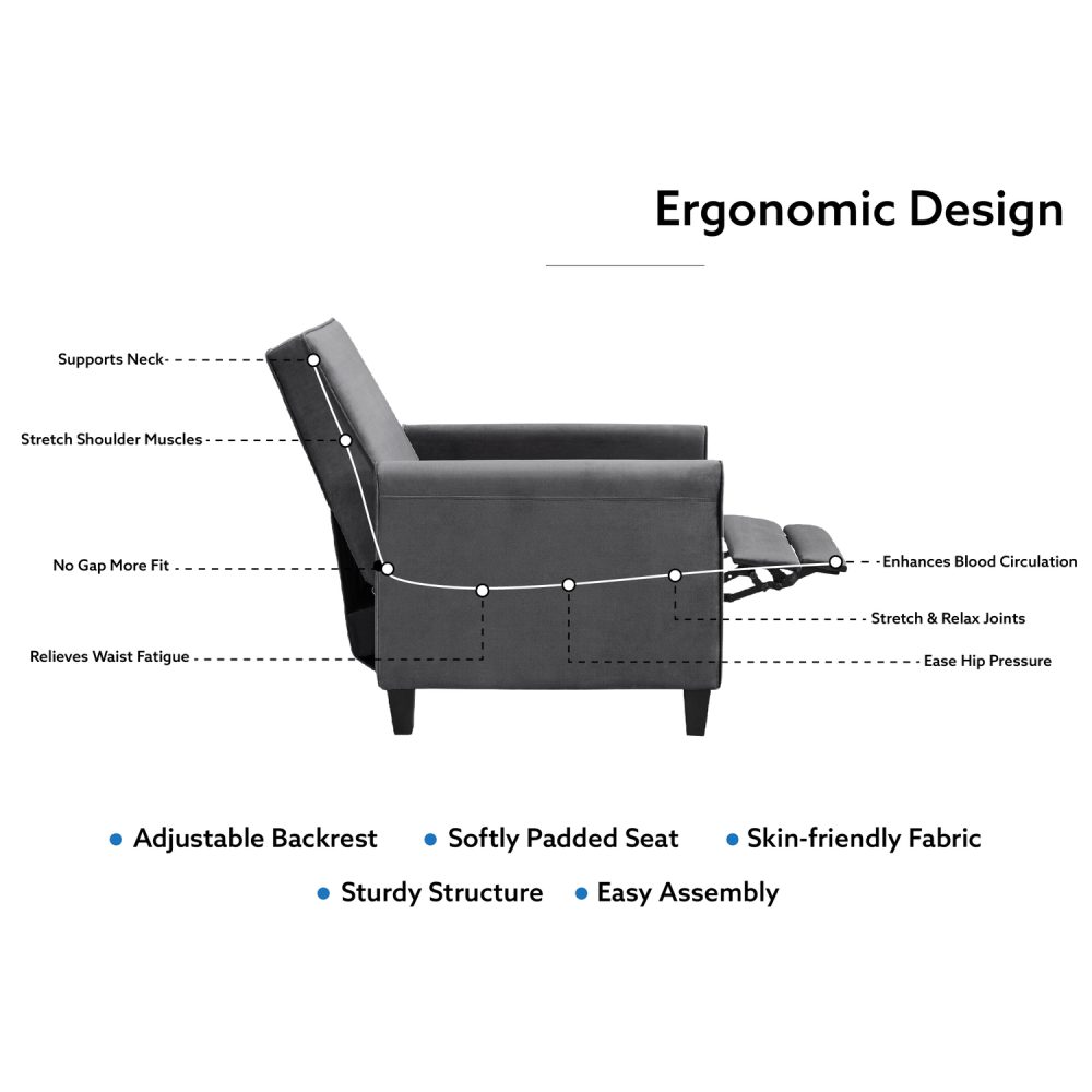 Landon Recliner Chair by Naomi Home - 25