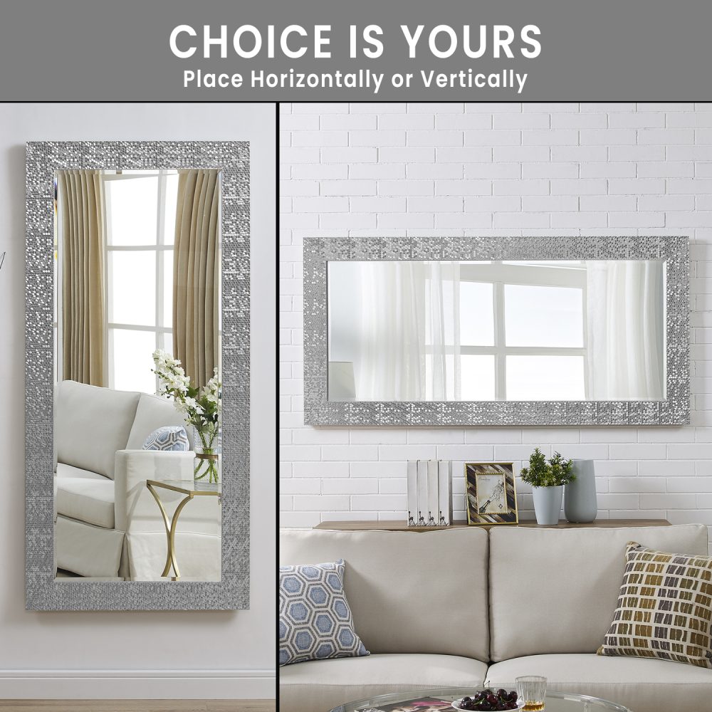 Mosaic Style Full Length Floor Mirror by Naomi Home - 4