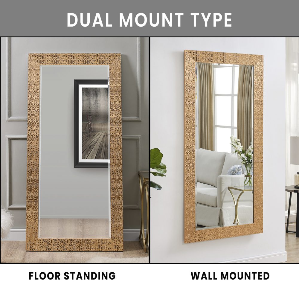 Mosaic Style Full Length Floor Mirror by Naomi Home - 8