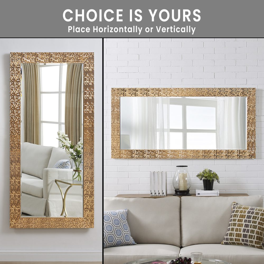 Mosaic Style Full Length Floor Mirror by Naomi Home - 9