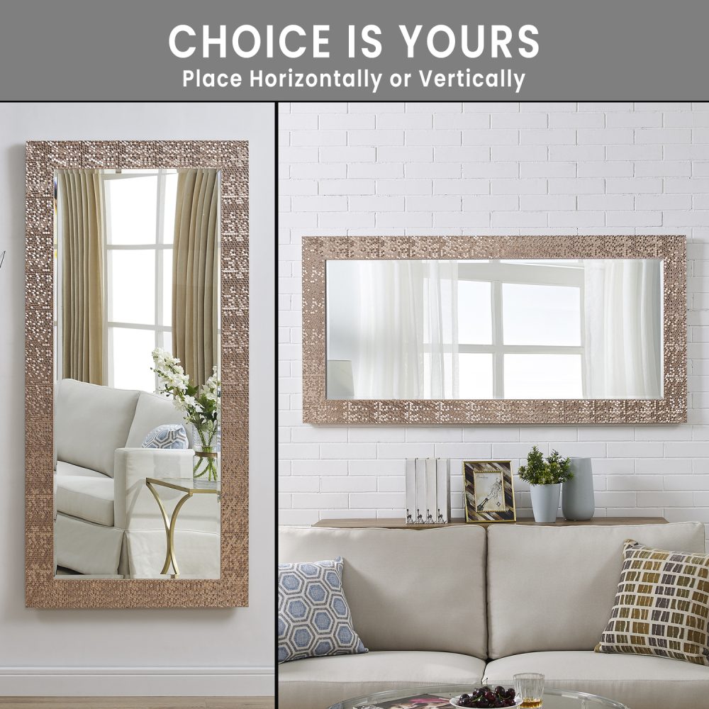 Mosaic Style Full Length Floor Mirror by Naomi Home - 34