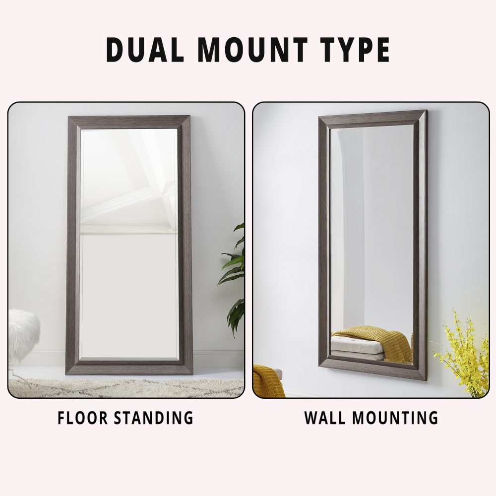 Framed Bevel Leaner Mirror by Naomi Home - 3
