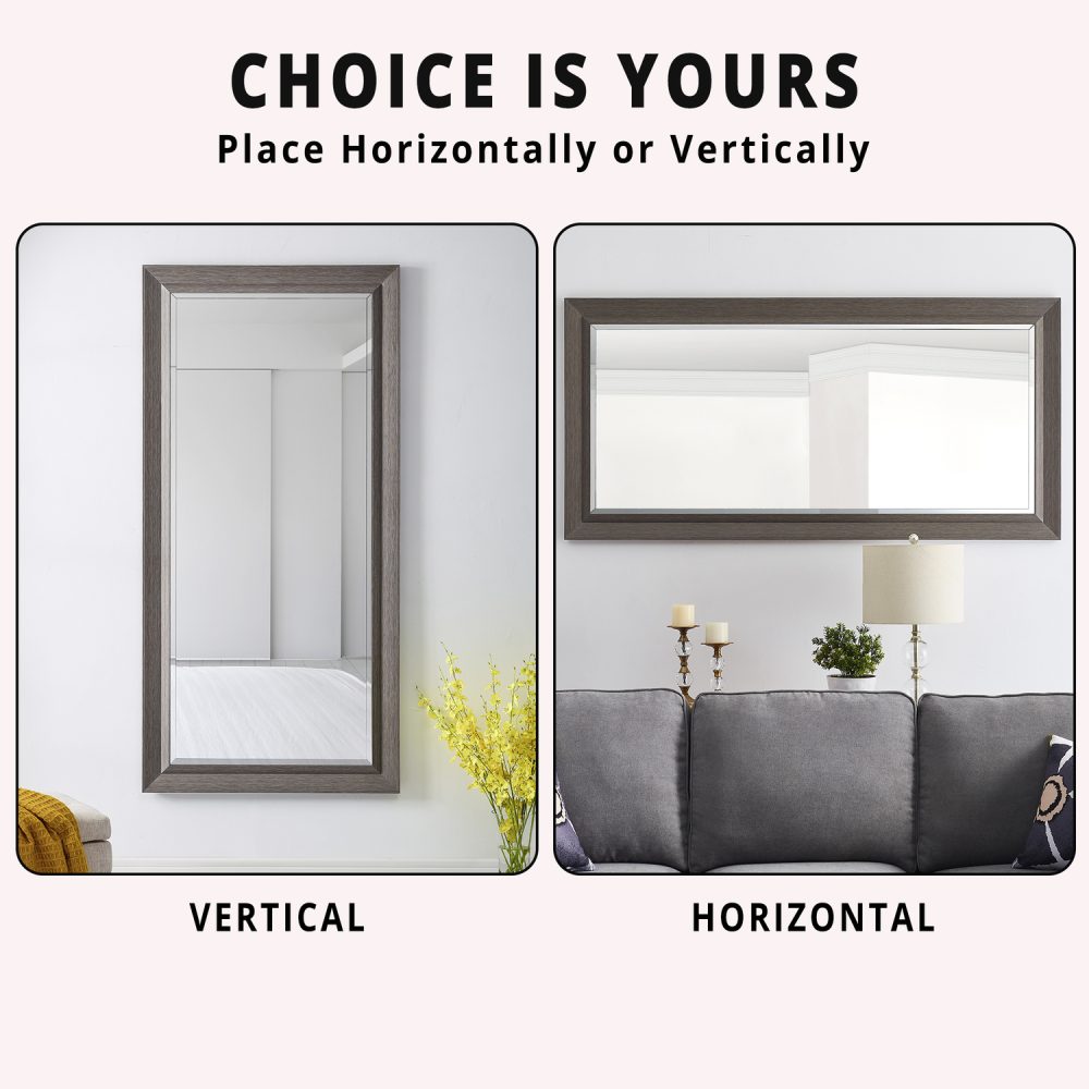 Framed Bevel Leaner Mirror by Naomi Home - 4