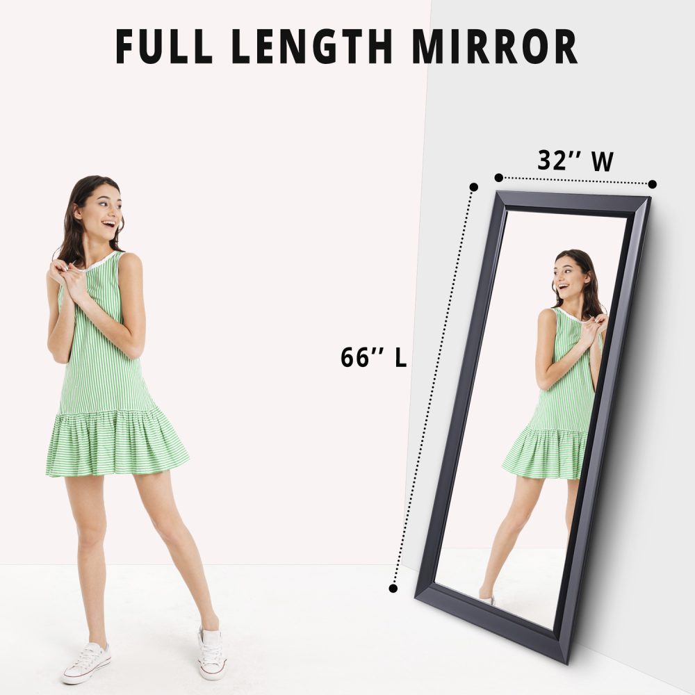 Framed Bevel Leaner Mirror by Naomi Home - 15