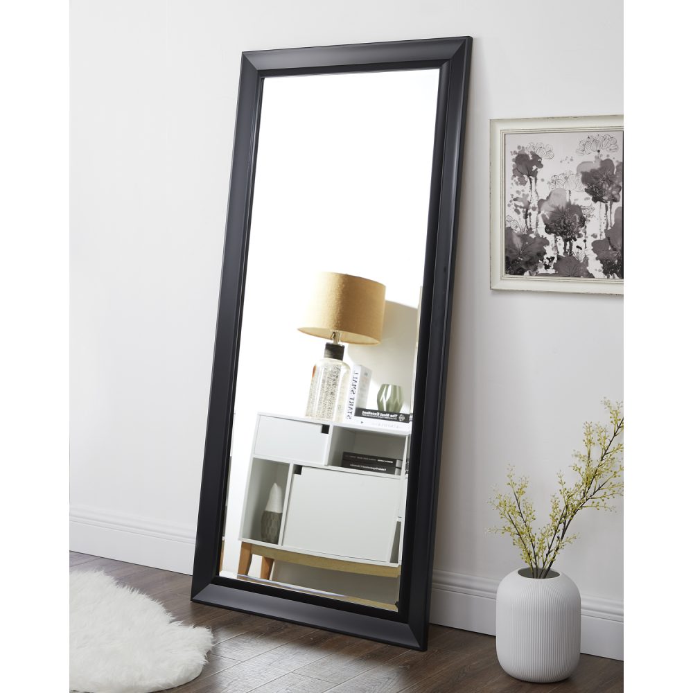 Framed Bevel Leaner Mirror by Naomi Home - 12