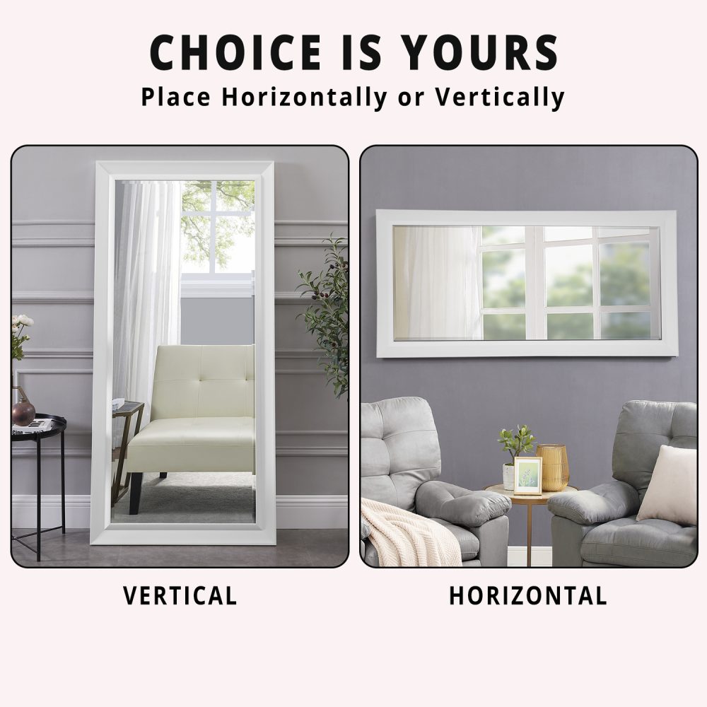 Framed Bevel Leaner Mirror by Naomi Home - 19
