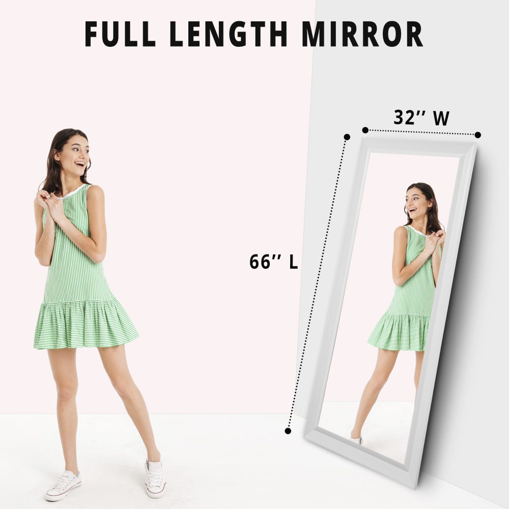 Framed Bevel Leaner Mirror by Naomi Home - 20