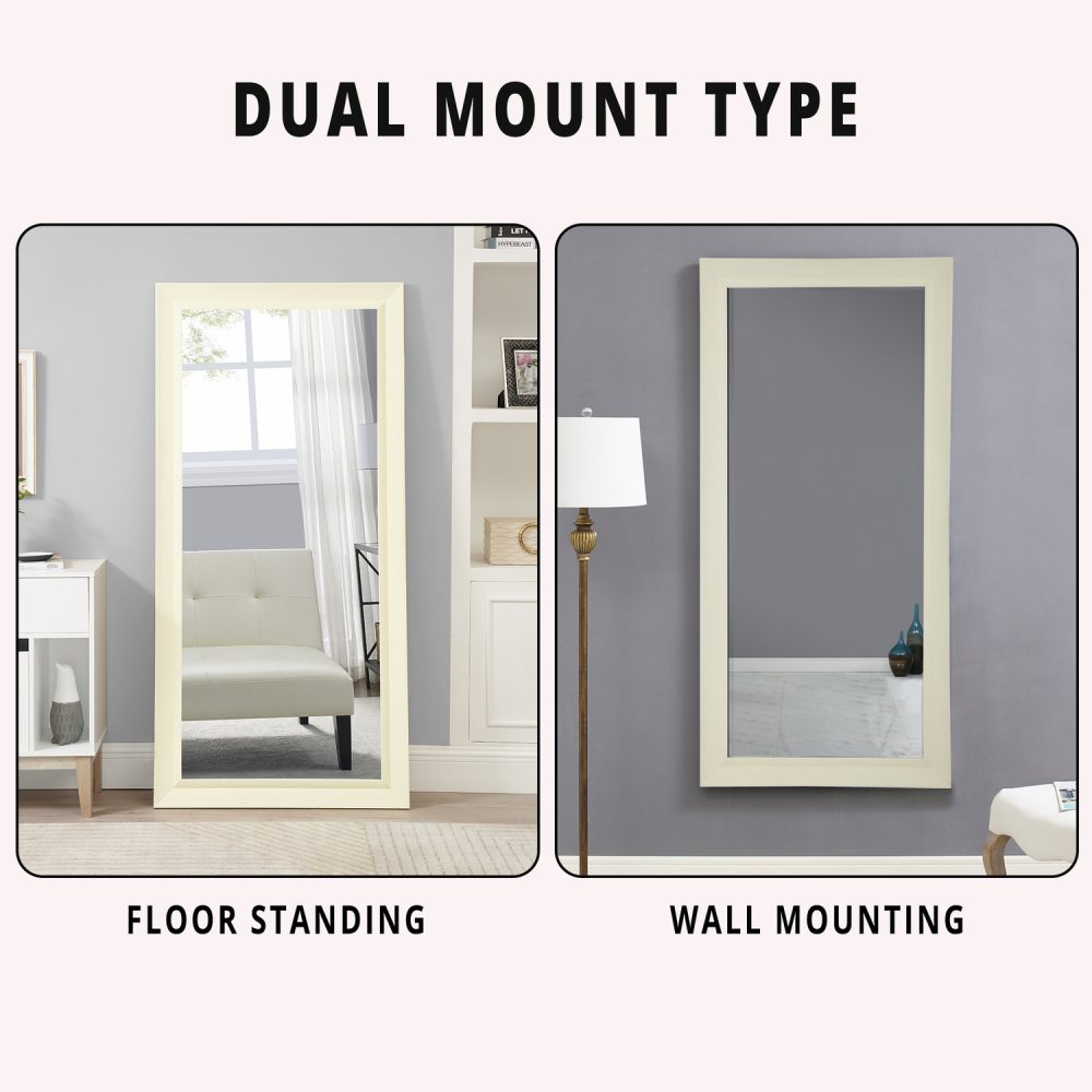 Framed Bevel Leaner Mirror by Naomi Home - 23