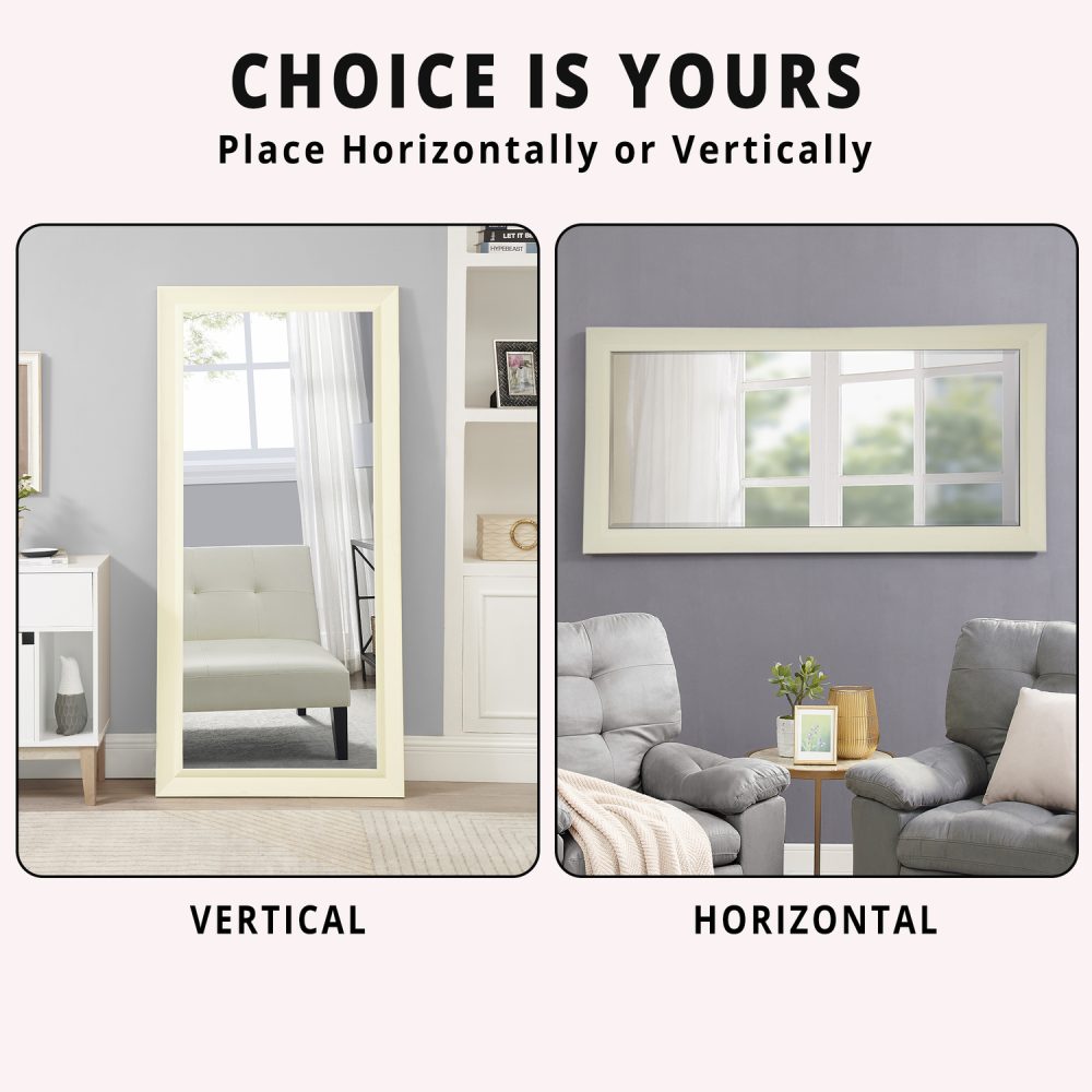 Framed Bevel Leaner Mirror by Naomi Home - 24