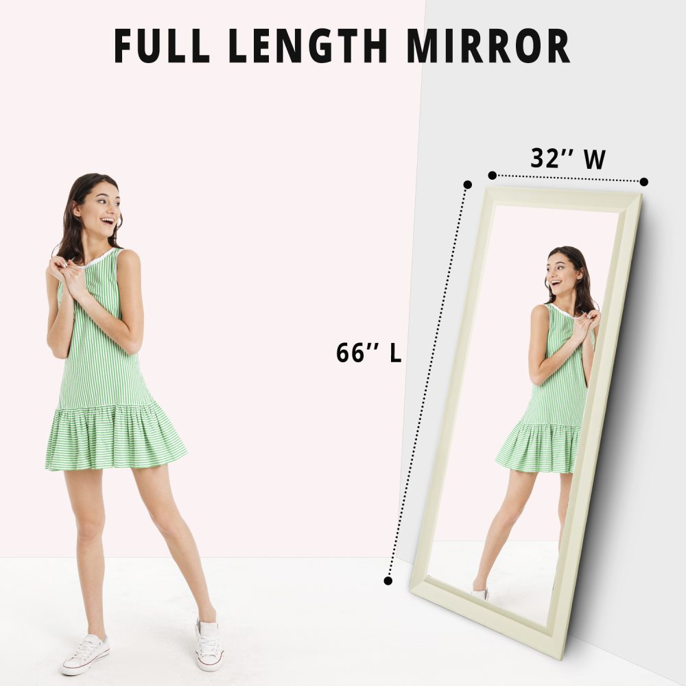 Framed Bevel Leaner Mirror by Naomi Home - 25
