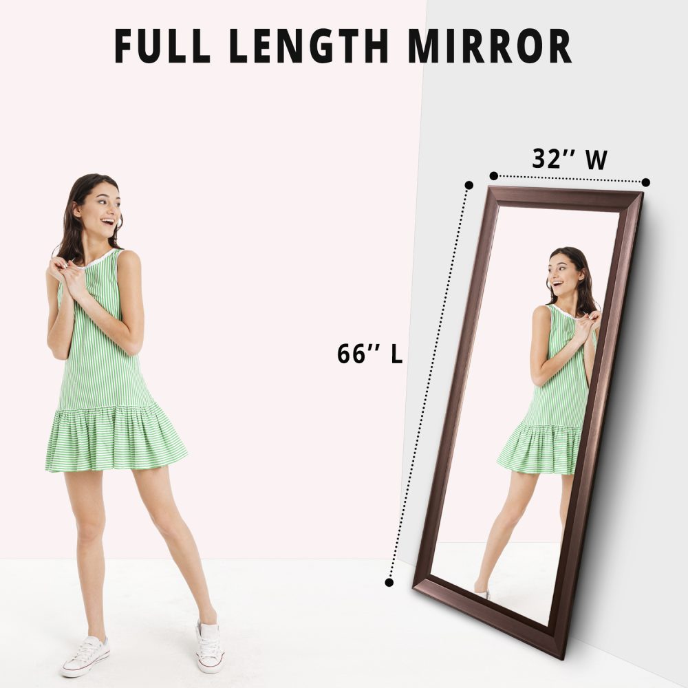 Framed Bevel Leaner Mirror by Naomi Home - 30
