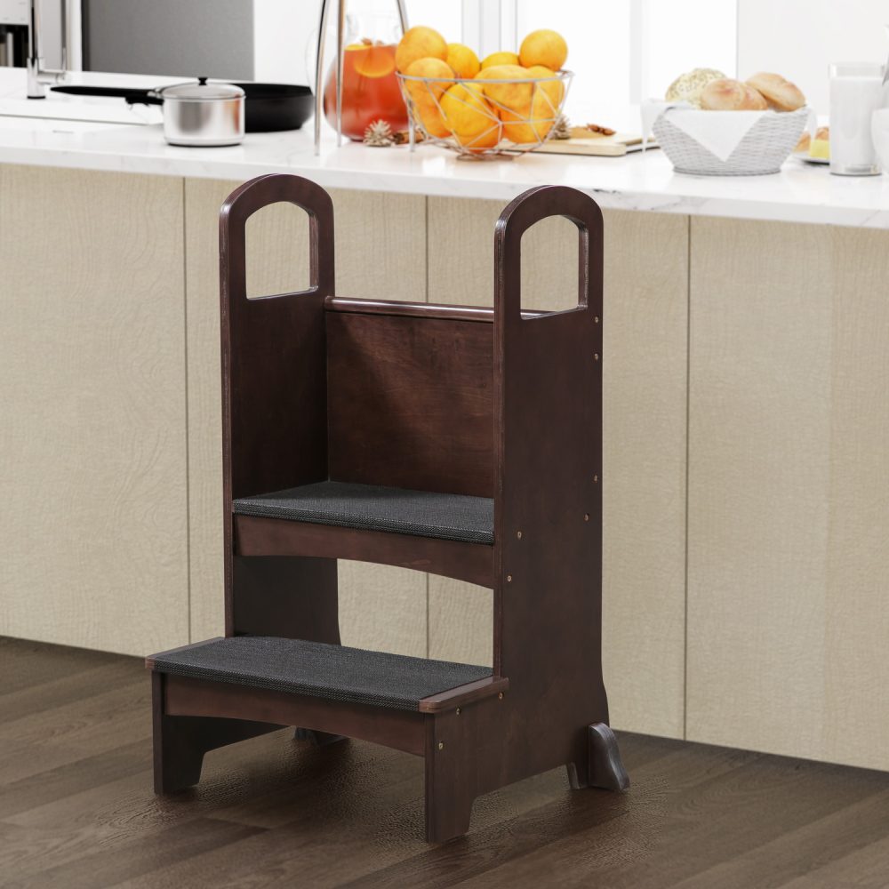 Kids Step To It Stool, Kids Kitchen Step Stool by Naomi Home - 1