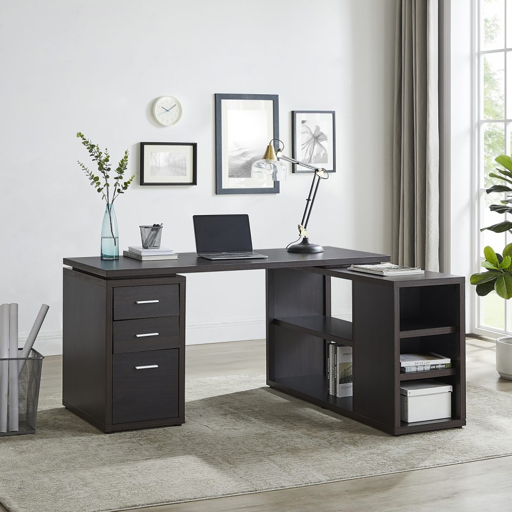 Ariel Executive L-Shaped Desk by Naomi Home - 1