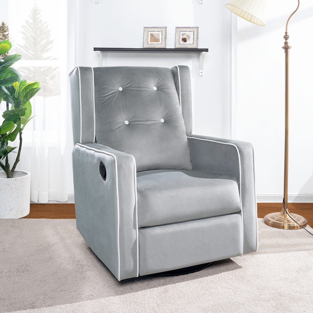 Odelia Swivel Glider Rocker Recliner by Naomi Home - 42