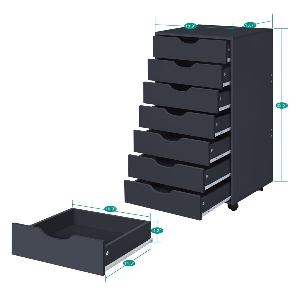 Debbie 7-Drawer Office File Storage Cabinet by Naomi Home - 8