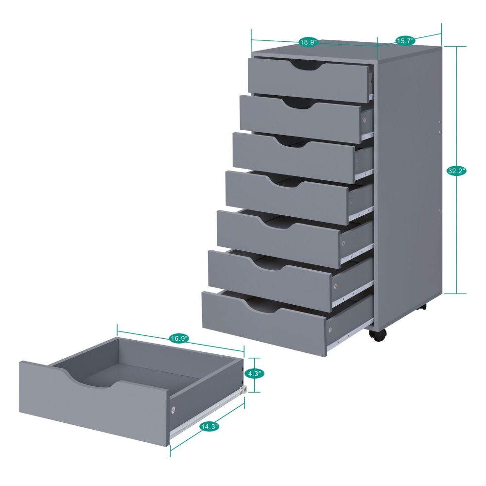 Debbie 7-Drawer Office File Storage Cabinet by Naomi Home - 13