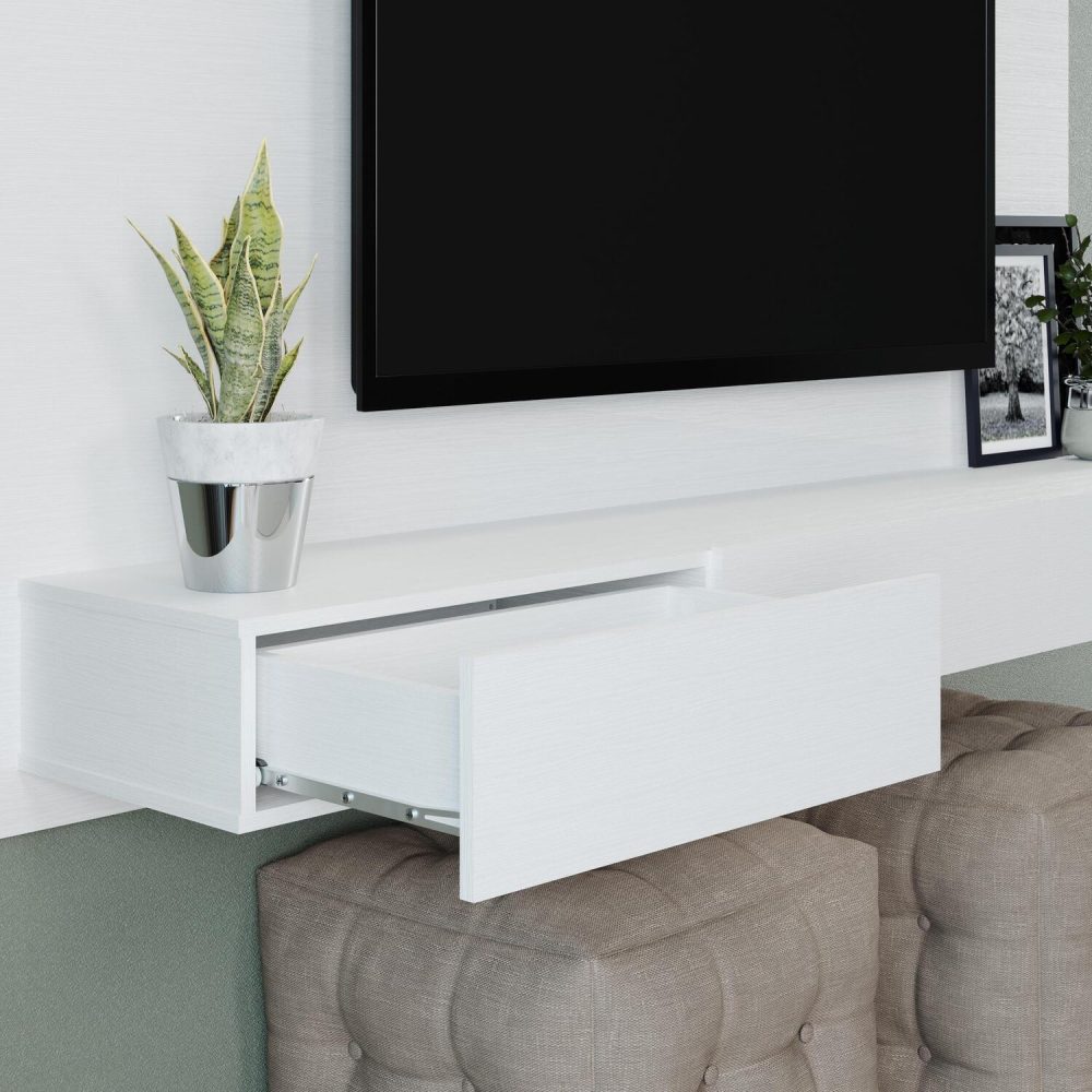 Bliss Wall Mounted Floating Entertainment Center for 70″ TVs by Naomi Home - 6