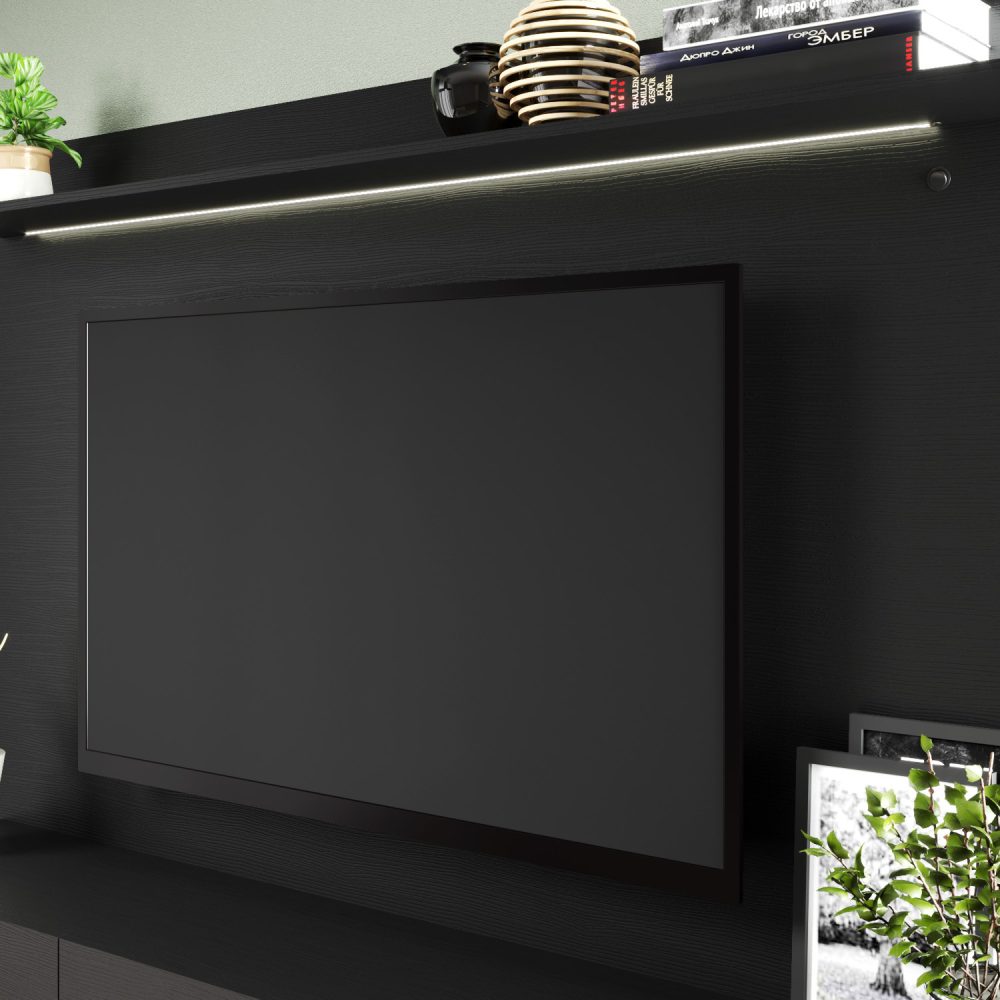 Bliss Wall Mounted Floating Entertainment Center for 70″ TVs by Naomi Home - 11