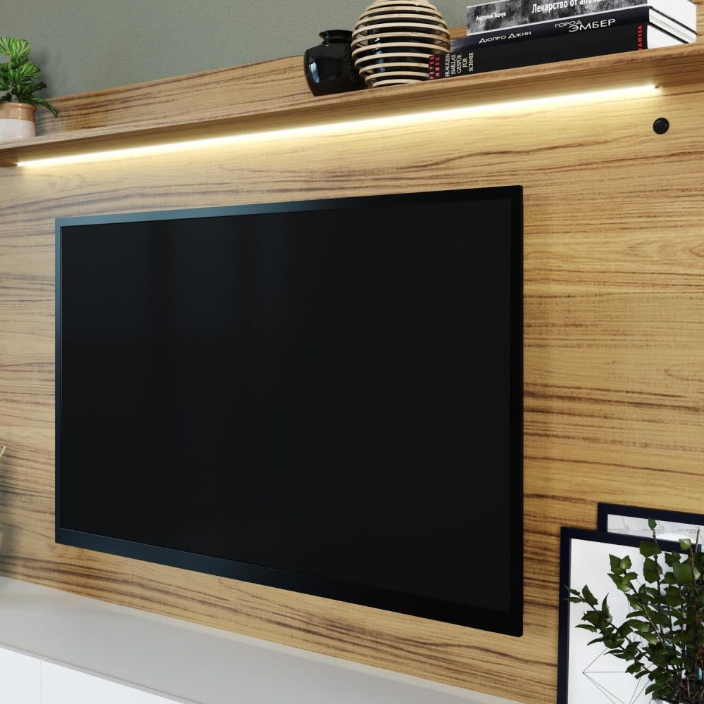 Bliss Wall Mounted Floating Entertainment Center for 70″ TVs by Naomi Home - 15