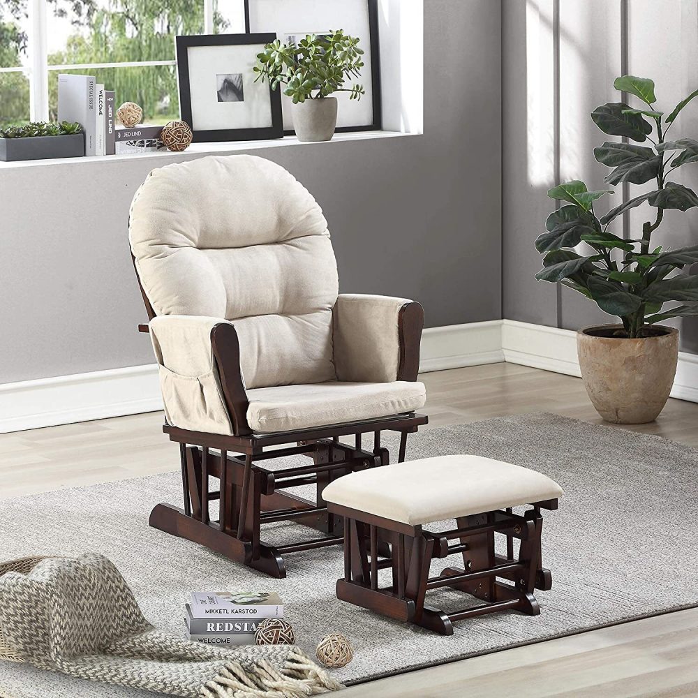 Naomi Home Brisbane Glider and Ottoman Set - 36
