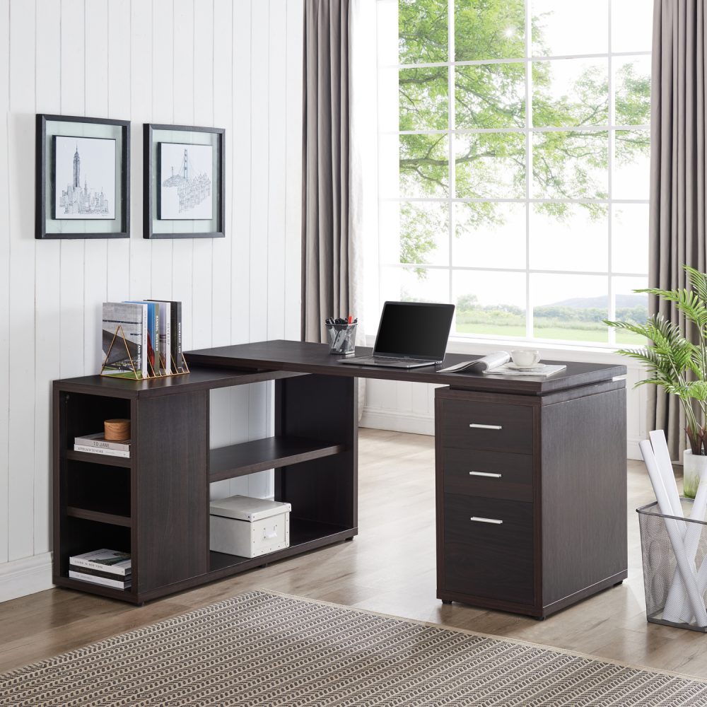 Ariel Executive L-Shaped Desk by Naomi Home - 4