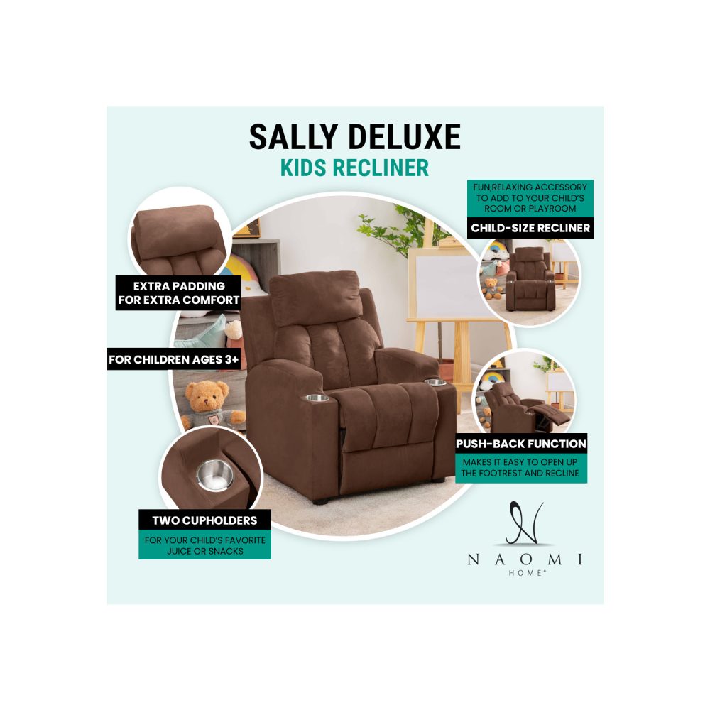 Sally Deluxe Kids Recliner by Naomi Home - 3