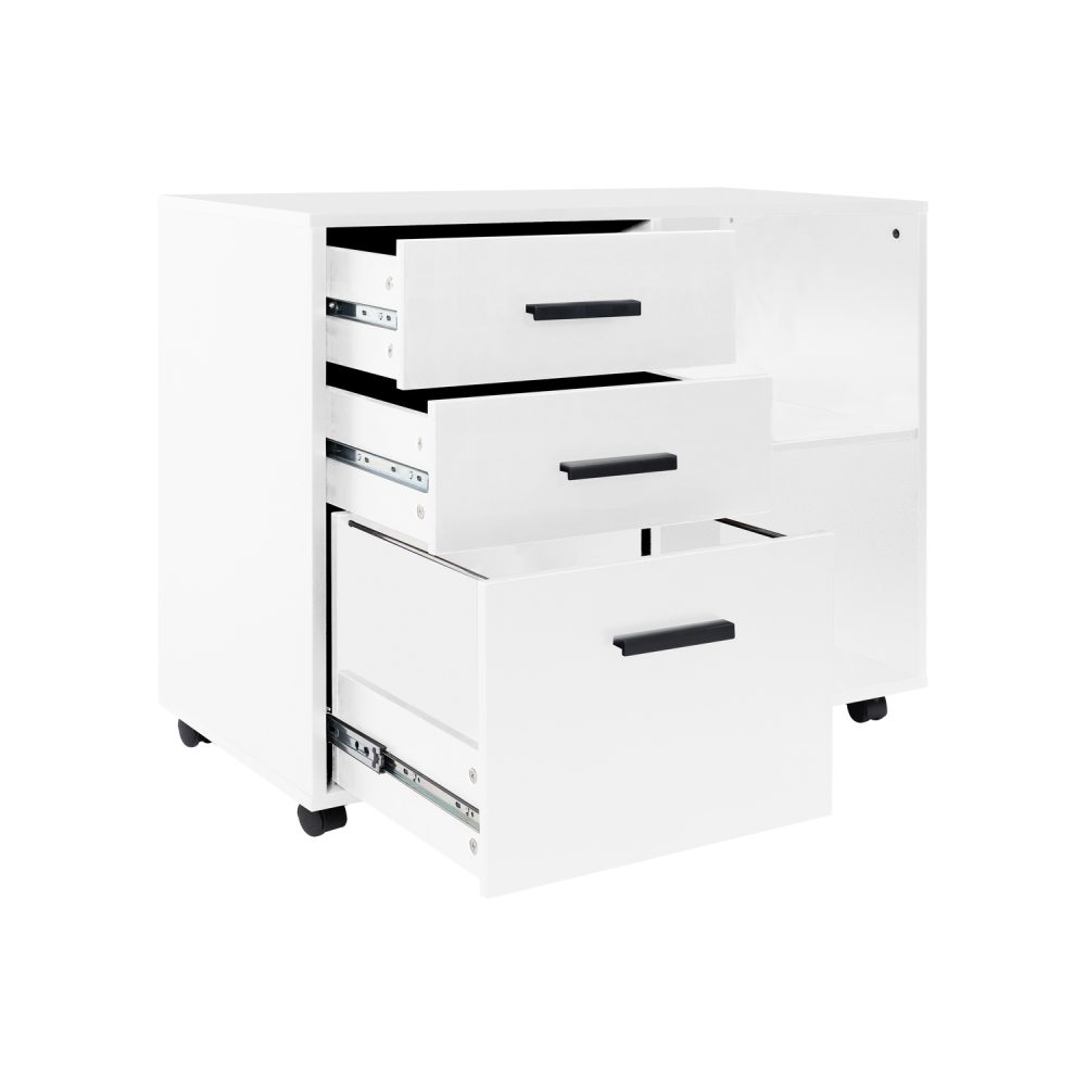 Parker Rolling Office Cabinet by Naomi Home - 4